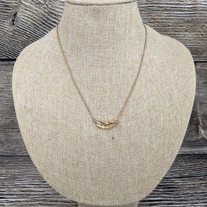 Chloe + Isabel Gold-tone Leaf Chain Link Necklace